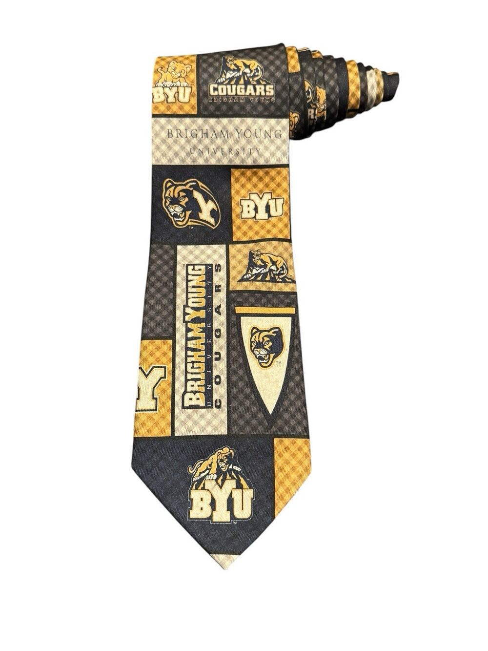 Eagle Wings Bringham Young University BYU College Novelty Necktie Polyester